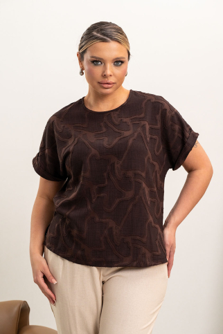 Блузка BL-24-9 коричневый