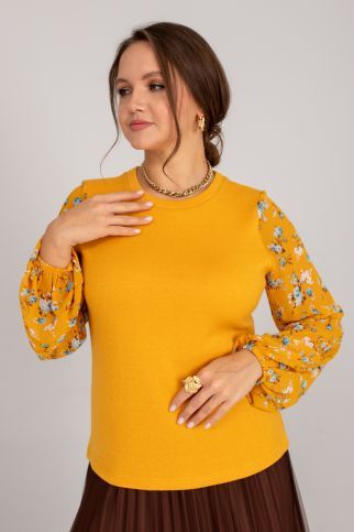 Джемпер АА-34 горчица