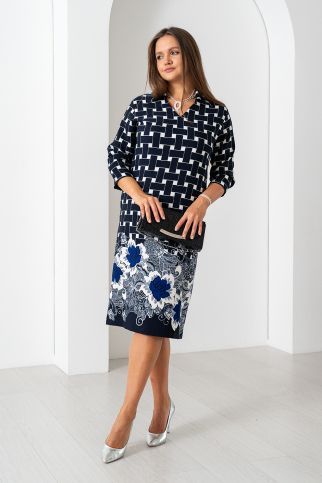 Платье А-361-1 синий