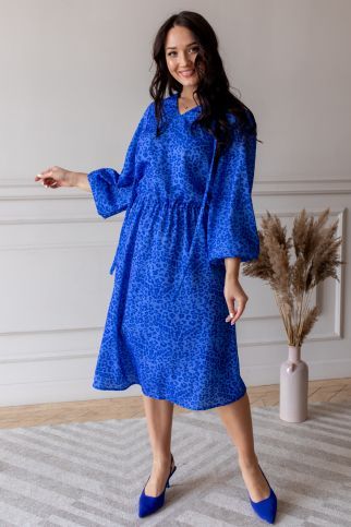 Платье РП-1145 василек-лео