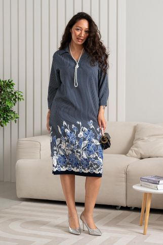 Платье А-361 синий